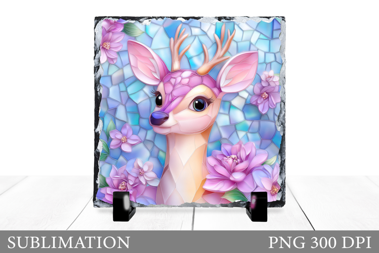 Cute Deer Sublimation. Deer Slate Sublimation