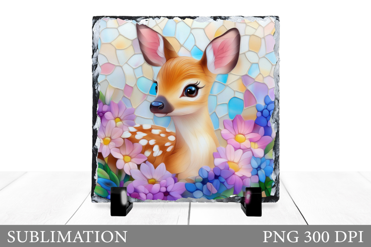 Cute Deer Sublimation. Deer Slate Sublimation