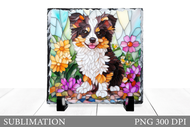 Dog Sublimation. Cute Dog Slate Sublimation