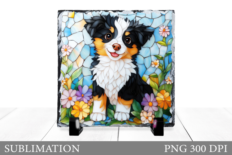 Dog Sublimation. Cute Dog Slate Sublimation