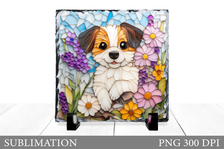 Cute Dog Sublimation. Dog Slate Sublimation