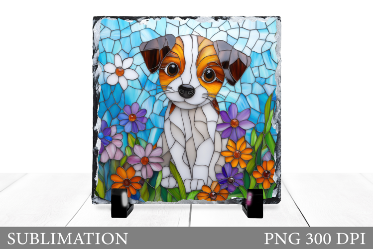 Dog Sublimation. Cute Dog Slate Sublimation