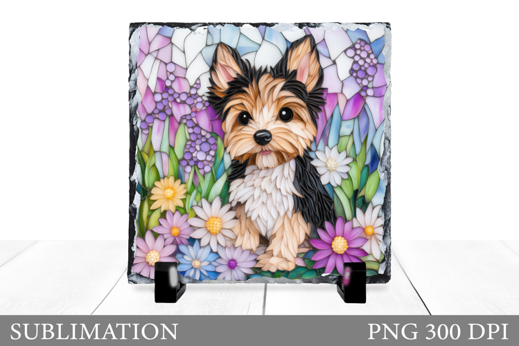 Dog Sublimation. Cute Dog Slate Sublimation