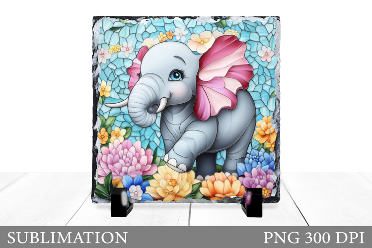 Cute Elephant Clipart Image 6