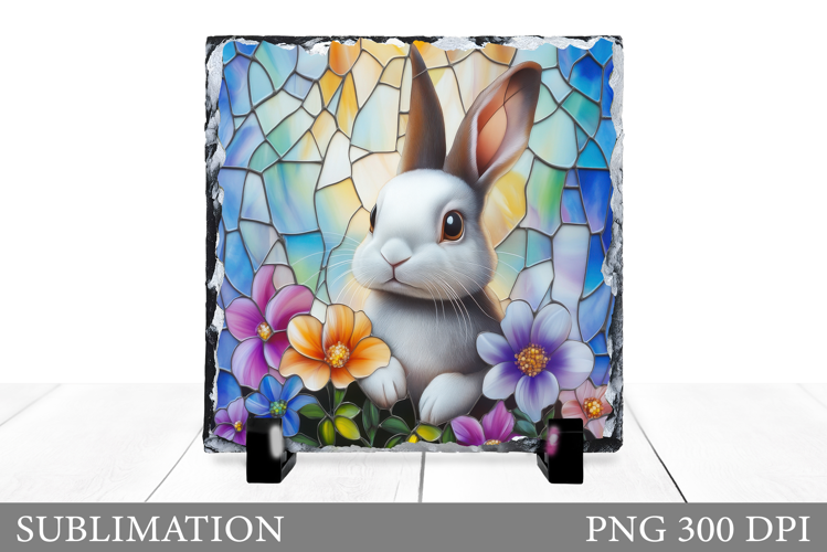 Cute Bunny Sublimation. Bunny Slate Sublimation
