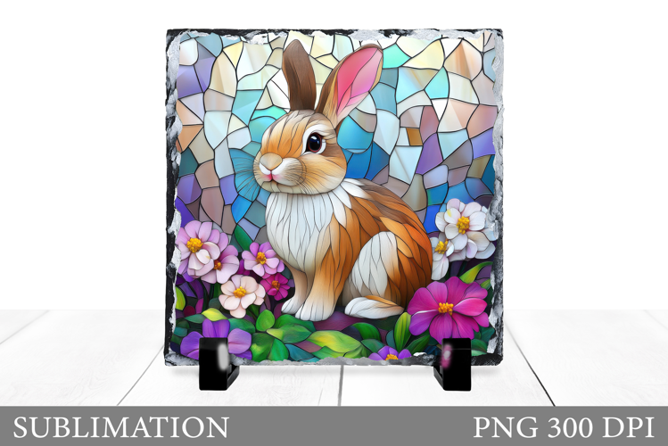 Cute Bunny Sublimation. Bunny Slate Sublimation
