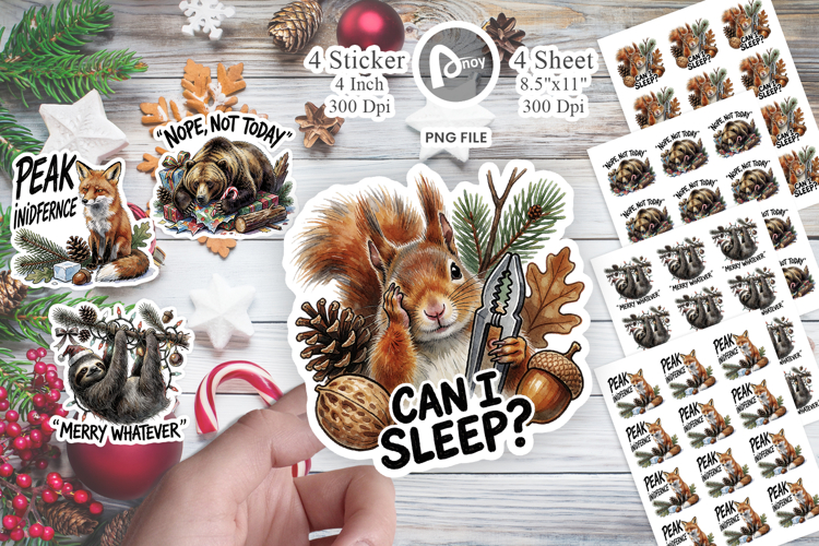 Apathetic Animals Quote Sticker