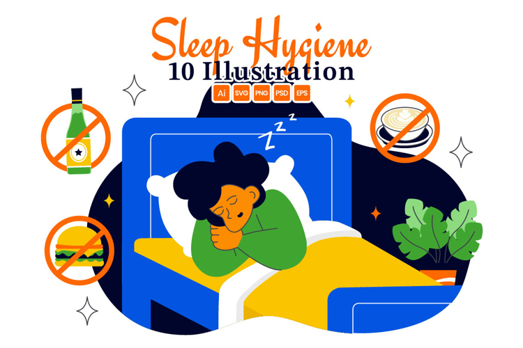 10 Sleep Hygiene Illustration