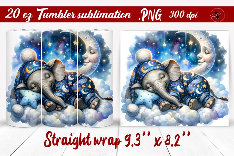 Tumbler wrap | Baby animals | Sleeping Animal example image 1