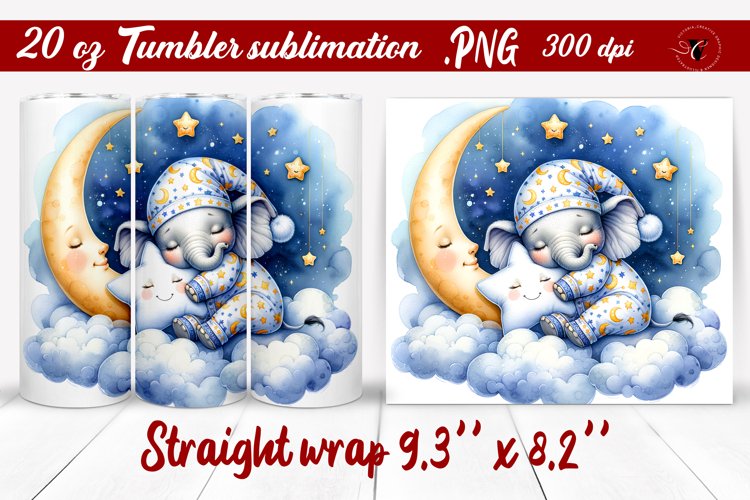 Tumbler wrap | Baby animals | Sleeping Animal example image 1