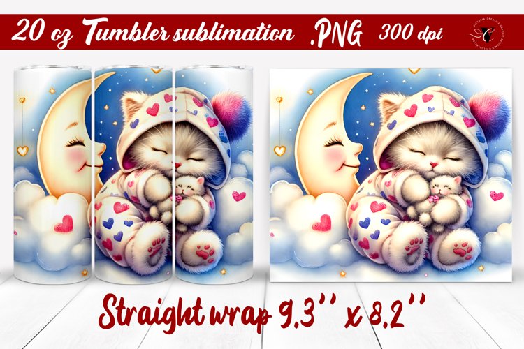 Tumbler wrap | Baby animals | Sleeping Animal example image 1