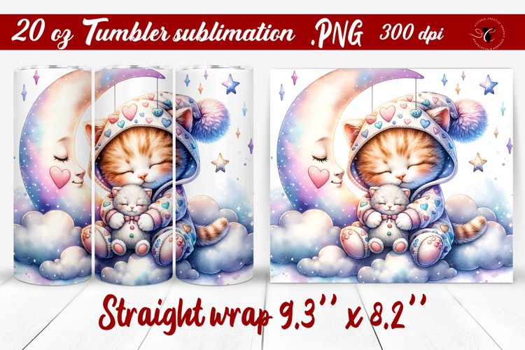 Tumbler wrap | Baby animals | Sleeping Animal example image 1