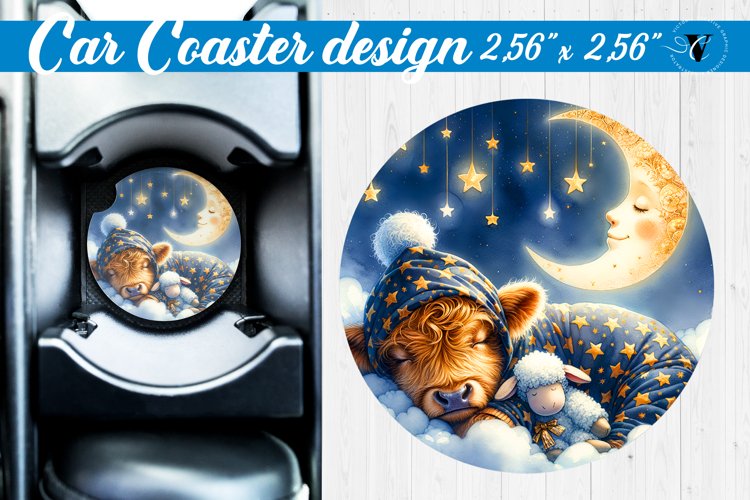 Car Coaster | Baby animals | Sleeping Animals example image 1