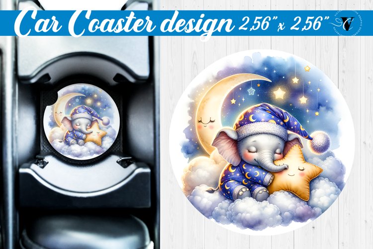 Car Coaster | Baby animals | Sleeping Animals example image 1