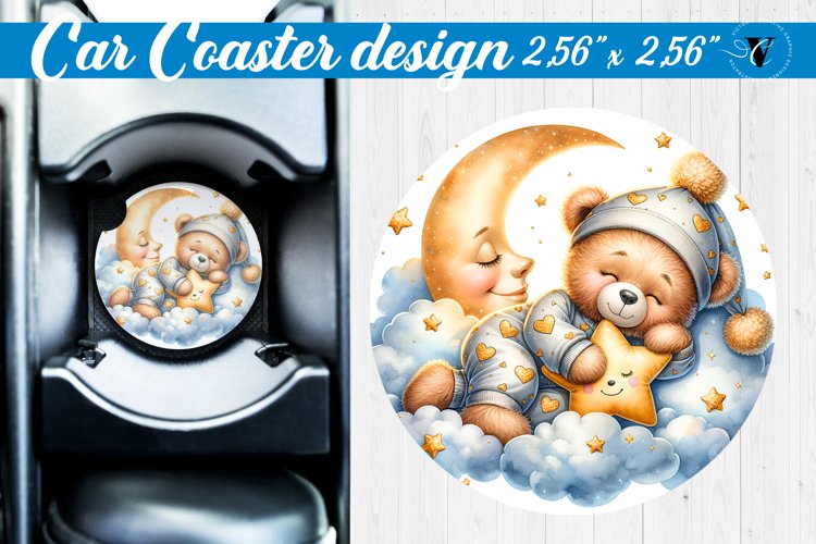 Car Coaster | Baby animals | Sleeping Animals example image 1