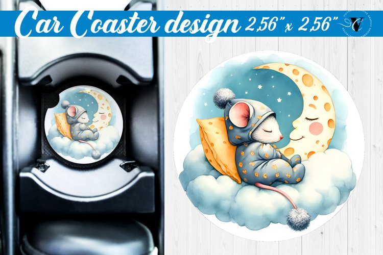 Car Coaster | Baby animals | Sleeping Animals example image 1