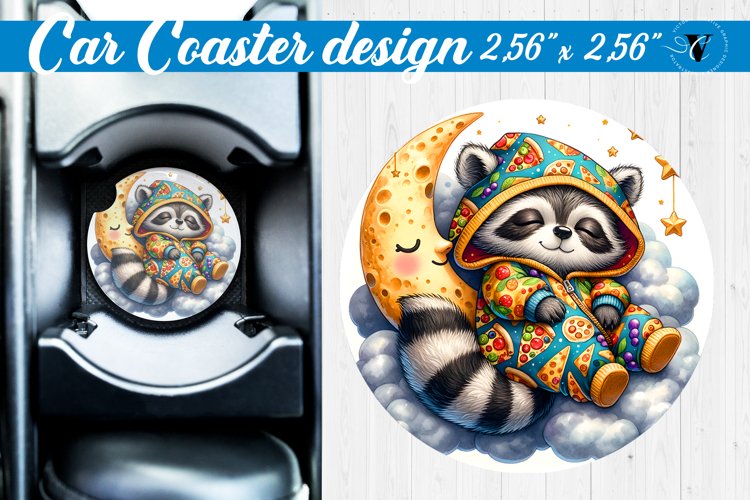 Car Coaster | Baby animals | Sleeping Animals example image 1