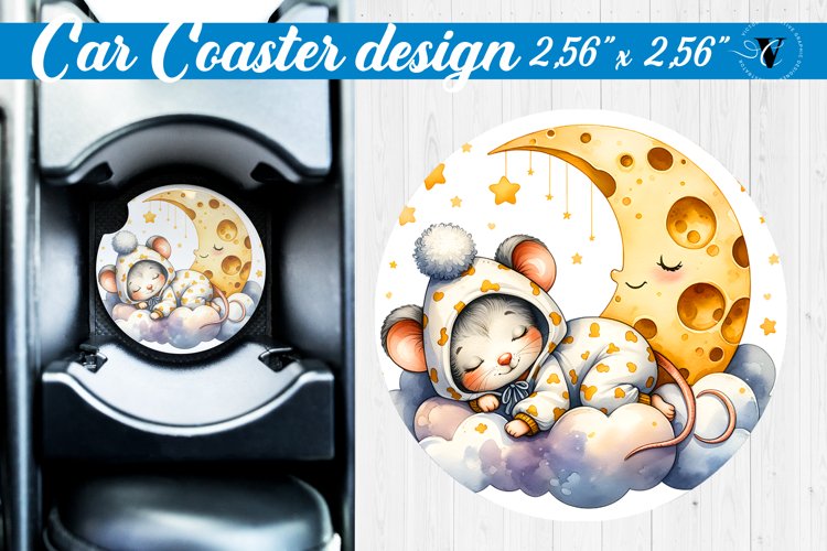Car Coaster | Baby animals | Sleeping Animals example image 1