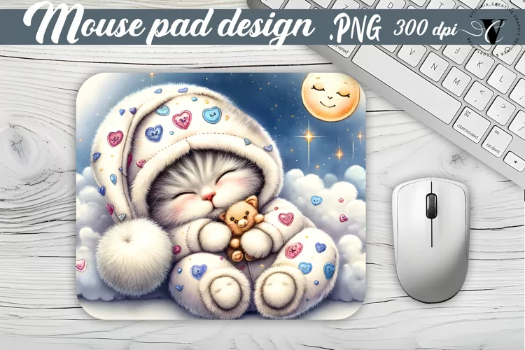 Mouse Pad | Cute Sleeping Animals