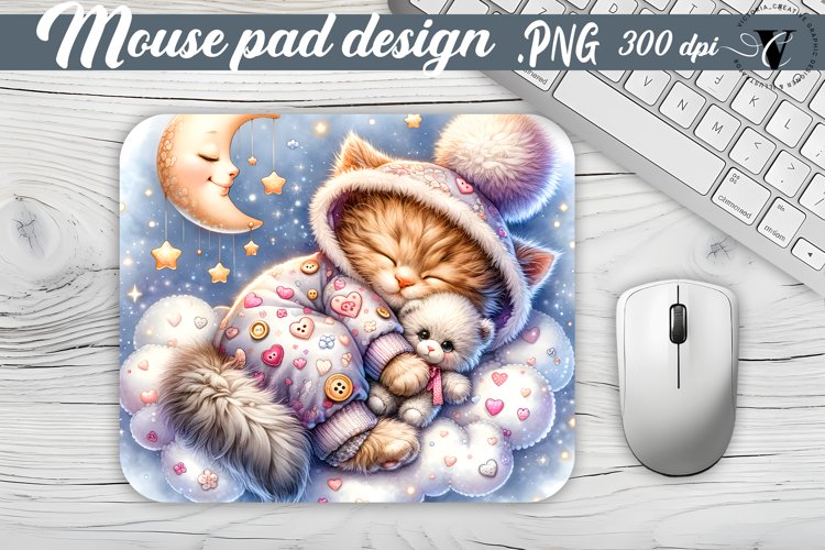 Mouse Pad | Cute Sleeping Animals example image 1