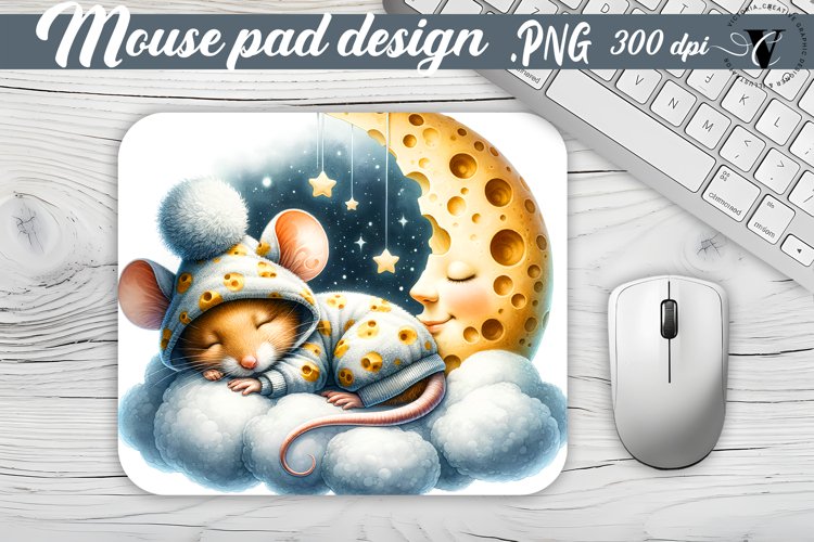 Mouse Pad | Cute Sleeping Animals example image 1