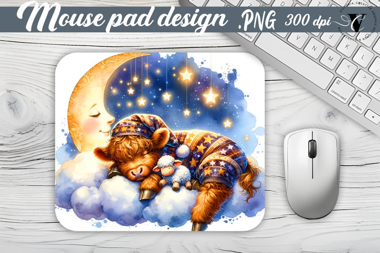Mouse Pad | Cute Sleeping Animals example image 1
