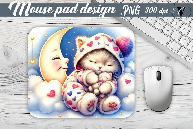 Mouse Pad | Cute Sleeping Animals example image 1