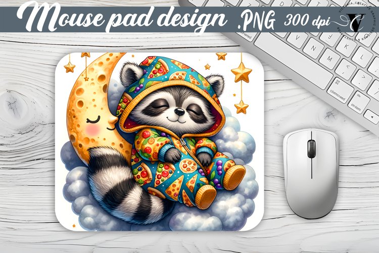 Mouse Pad | Cute Sleeping Animals example image 1