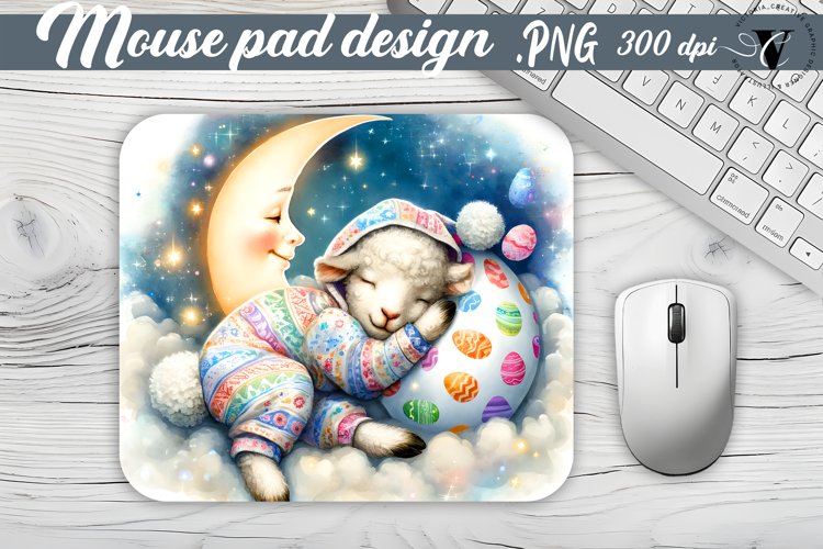 Mouse Pad | Cute Sleeping Animals example image 1