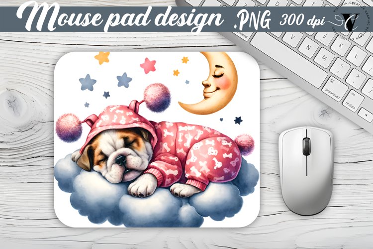 Mouse Pad | Cute Sleeping Animals example image 1