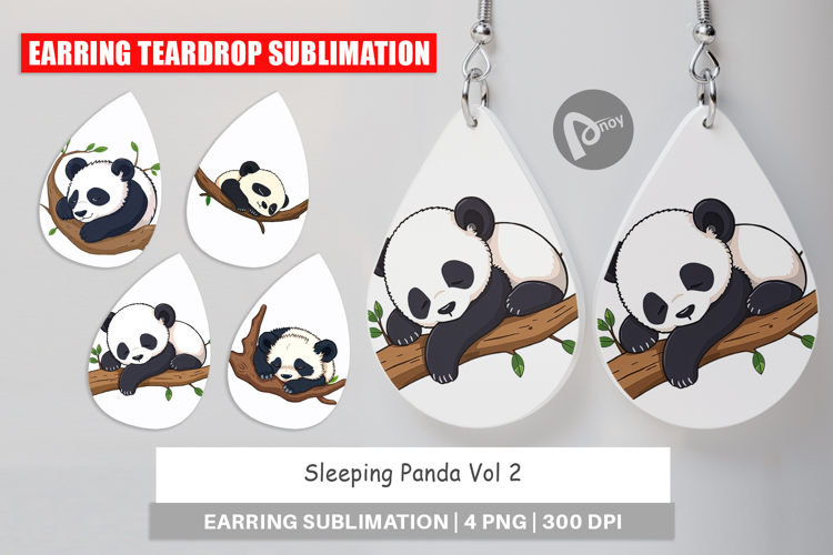 Earring Sleepy Panda