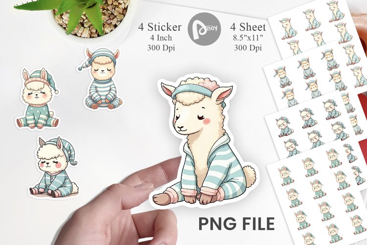 Alpaca Clipart Image 3