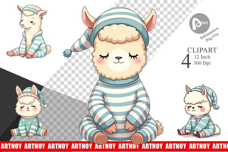 Alpaca Clipart Image 6