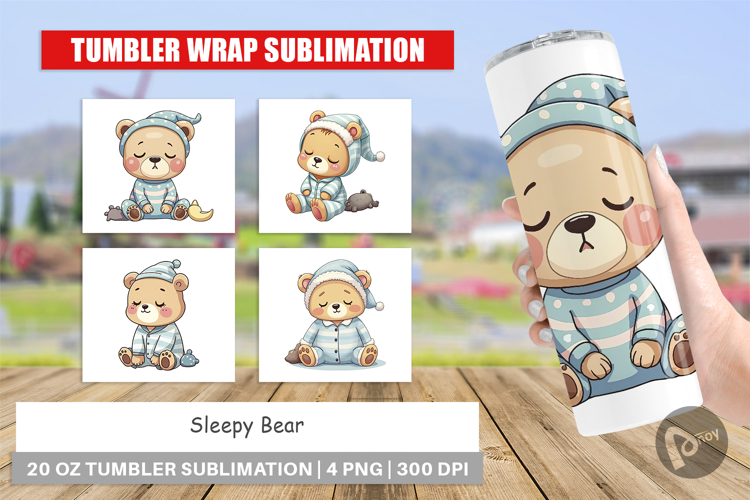 Tumbler Sleepy Bear