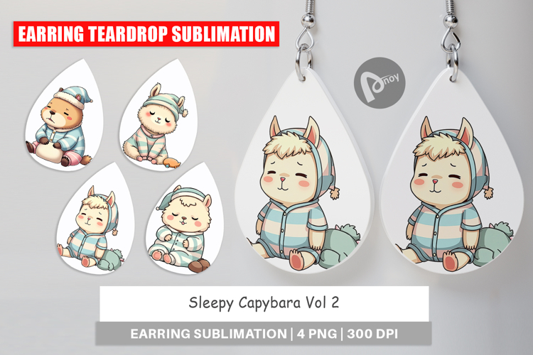 Earring Sleepy Capybara