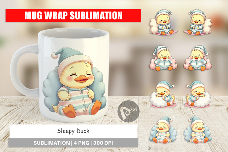 Mug Wrap Sleepy Duck