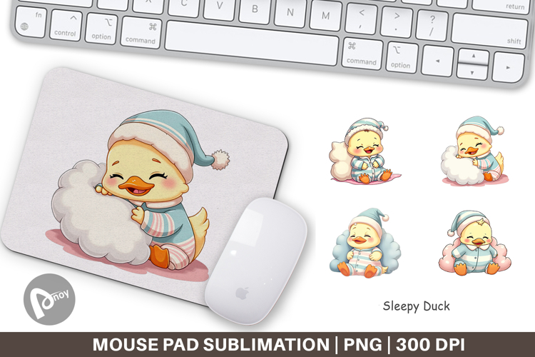 Mouse Pad Sleepy Duck