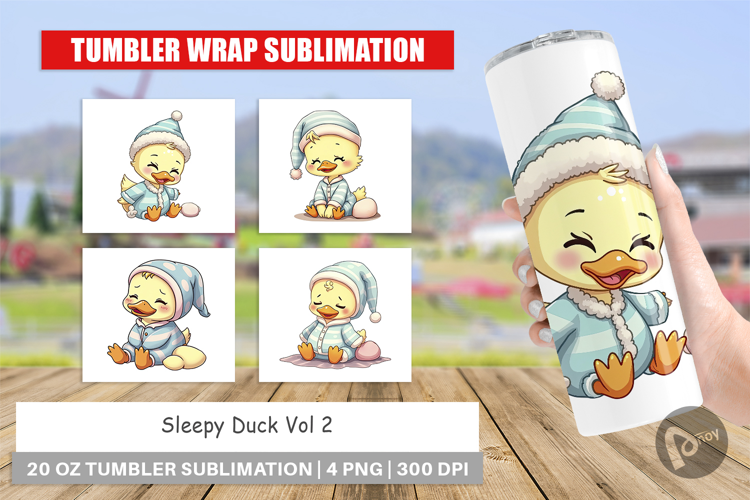 Tumbler Sleepy Duck