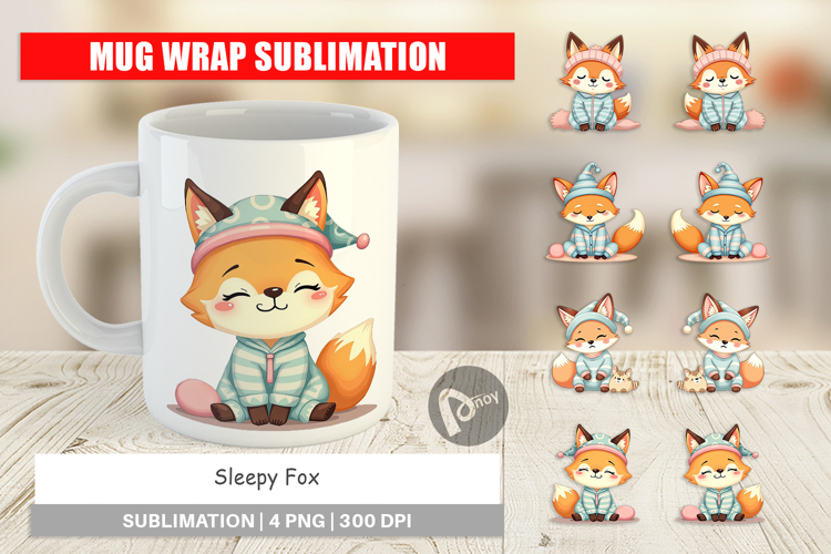 Mug Wrap Sleepy Fox