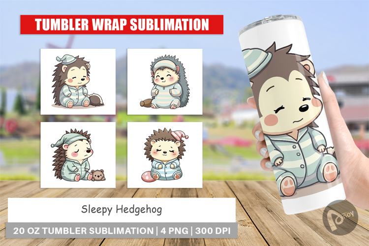 Tumbler Sleepy Hedgehog