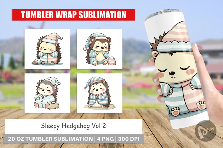 Tumbler Sleepy Hedgehog