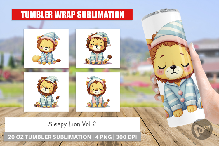 Tumbler Sleepy Lion
