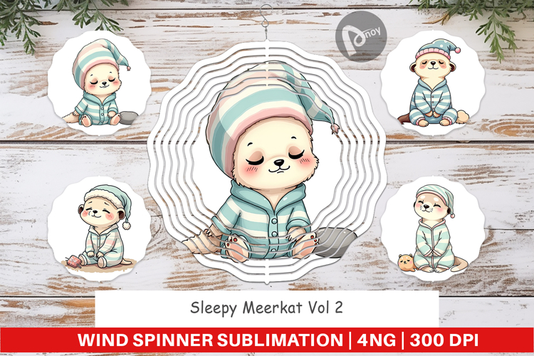 Wind Spinner Sleepy Meerkat
