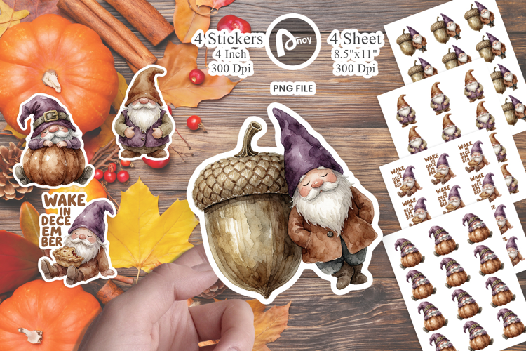 Food Coma Gnomes Sticker
