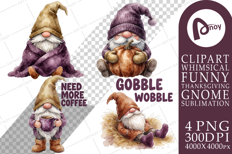 Food Coma Gnomes Sublimation