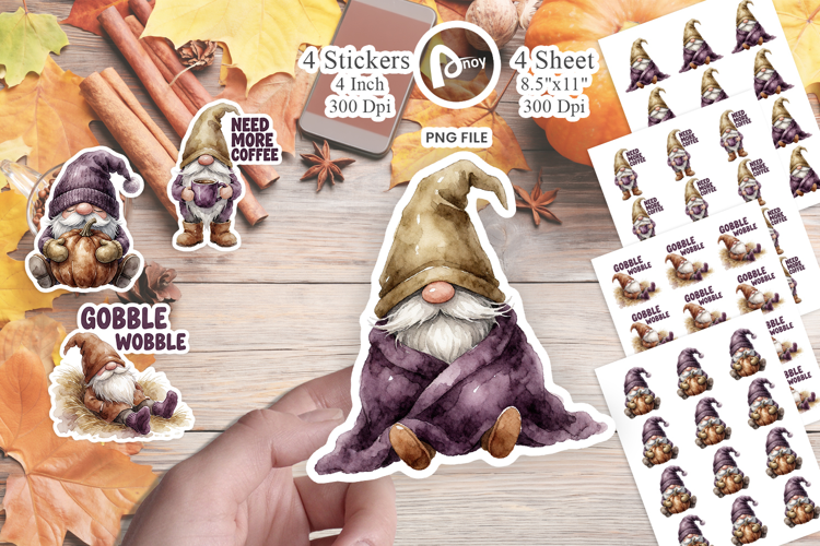 Food Coma Gnomes Sticker