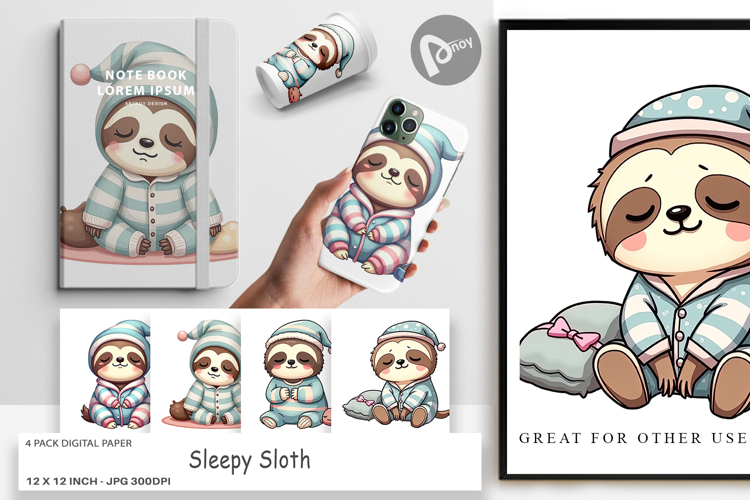 Sloth Clipart Image 19