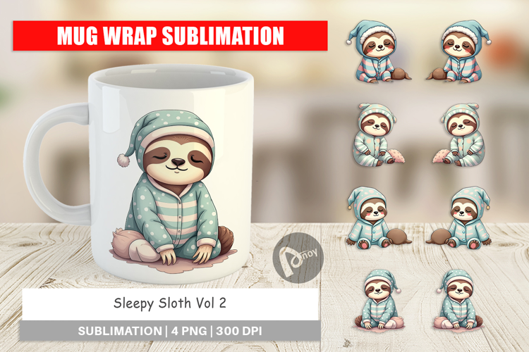 Mug Wrap Sleepy Sloth