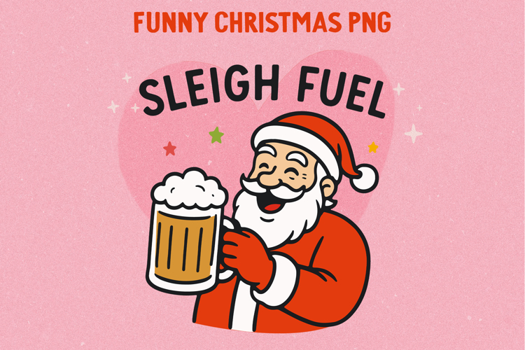Funny Sarcastic Christmas Illustration, Sublimation PNG.