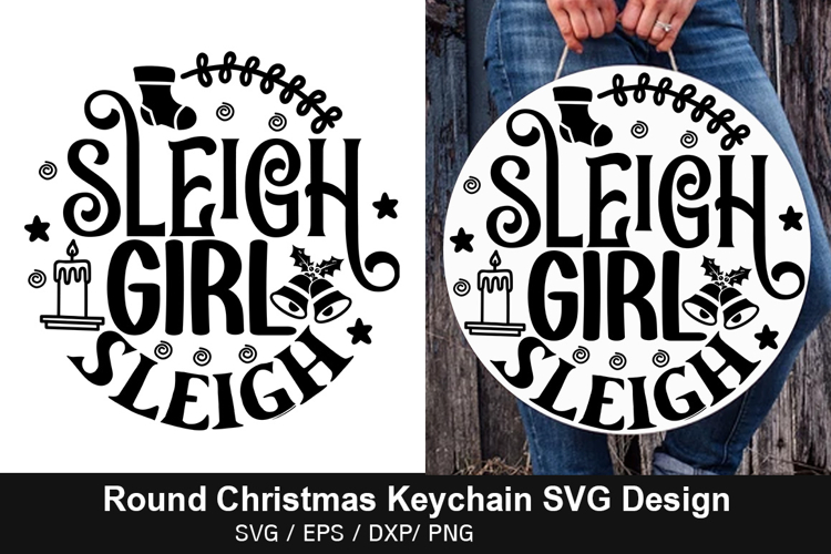 Round Keychain Svg Image 10